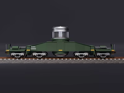 Special transport train box 3d model