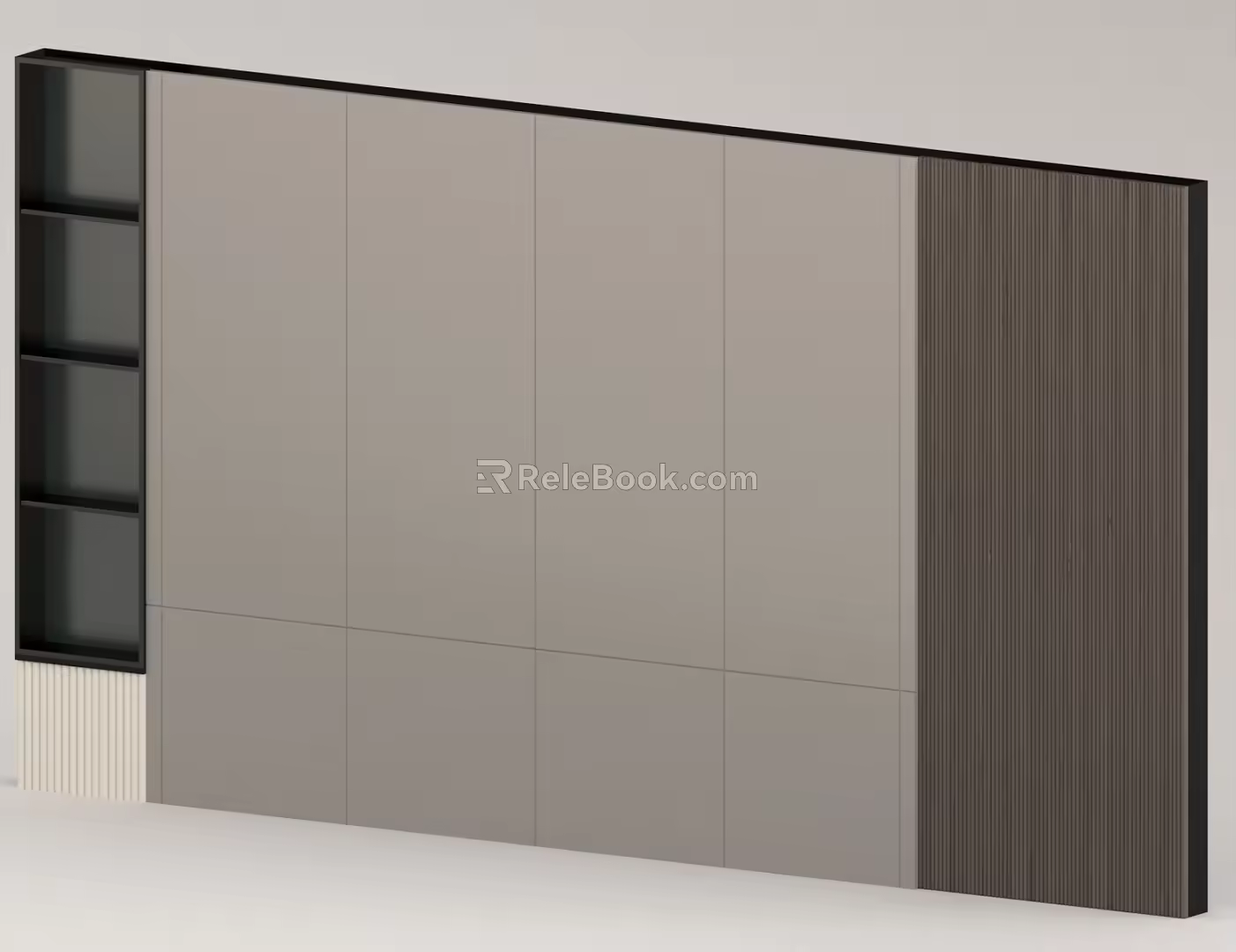 Bedroom simple background wall 3d model