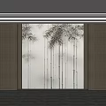 New Chinese style sofa background wall lamp 3d model