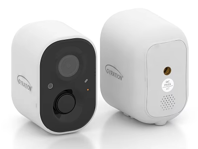 Garion Projection Monitoring Camera White Compact Design With HD Lens And Security Features 3d model