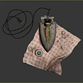 Vintage Electric Iron As Daily Use Appliance Placed On Decorative Fabric Cloth