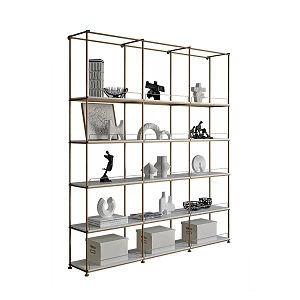 Modern bookcase 3d model