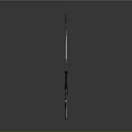 Various Types of Long and Short Swords Neatly Arranged on Grey Background With Reflection Effect