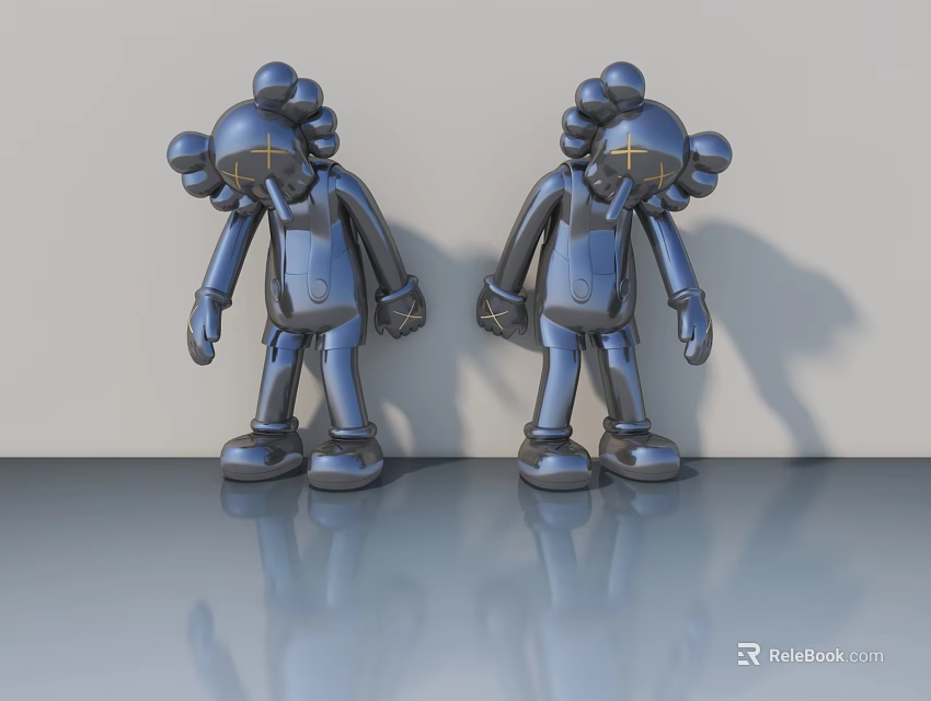 Modern Swing Door With Sleek Design And Durable Material For Home Interior Use 3d model