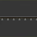 Durable Modern Train Railroad Track Structure Composed Of Steel Rails And Concrete Ties