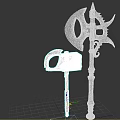 Axe Hammer Axe Weapon Cold Weapon 3d model