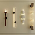 Diverse Stylish Wall Lamps With Glass Shades And Metal Frames For Home Interior Decor