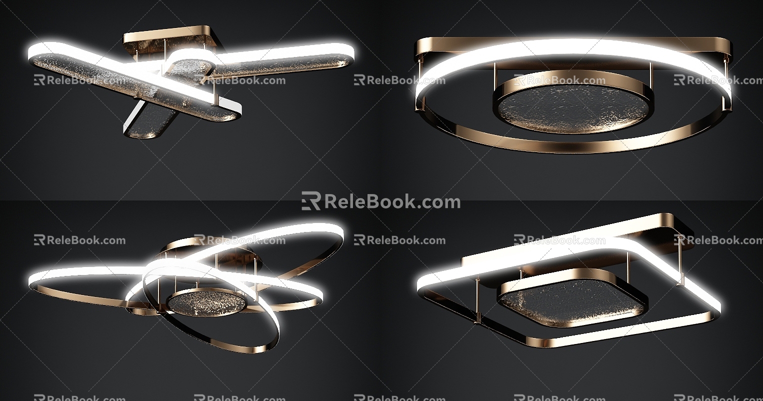 modern ceiling lamp 3d model