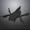 Modern Cosmic Exploration Drone Featuring Advanced Aerial Vehicle Design For Space Missions