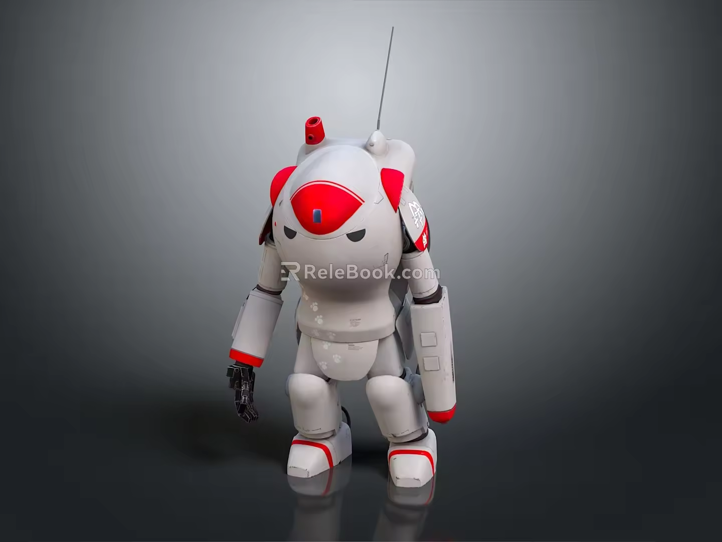 Robot Assistant Small Robot Butler Robot Butler Figure Game Figure 3d model