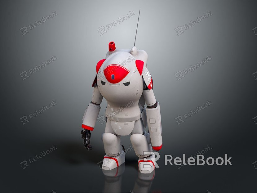 Robot Robot Assistant Small Robot Robot Butler Robot Butler Figure Game Figure model