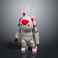 Robot Assistant Small Robot Butler Robot Butler Figure Game Figure 3d model