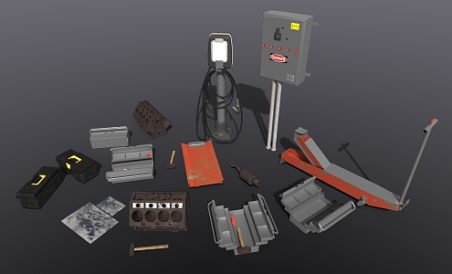 Mechanical maintenance accessories equipment 3d model