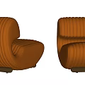 Modern Lazy Sofa Single Casual Sofa Single Leather Sofa 3d model