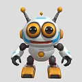 Robot cute robot cartoon robot 3d model