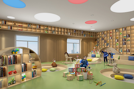 Modern Kindergarten 3d model