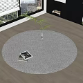 Round carpet 3d model