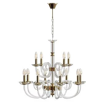 French Simple Light Luxury Chandelier 3d model