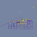 Aerial View Urban Planning With Modern Skyscrapers Green Spaces And Central Architectural Design