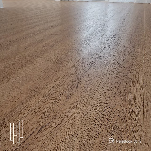 Elegant Hardwood Flooring With Natural Wood Texture And Warm Tone 3d model 