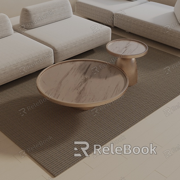 Modern coffee table model