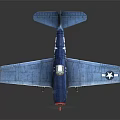 Modern Fighter World War II Aircraft Carrier-based Fighter 3d model