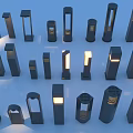 Different Styles of Modern Outdoor Lights with Decorative Designs and Illumination