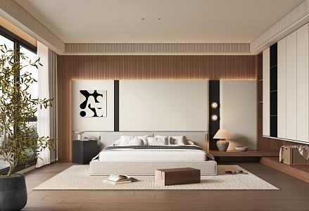 Quiet Ancient Style Bedroom Ancient Bedroom 3d model