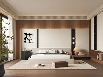 Quiet Ancient Style Bedroom Ancient Bedroom 3d model