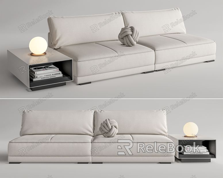 Modern double sofa model