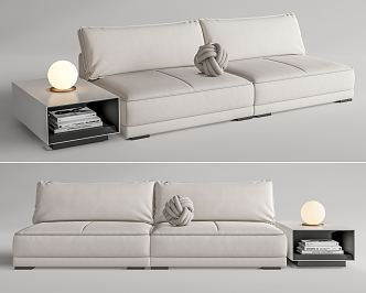 Modern double sofa 3d model