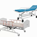 Medical Beds Featuring Adjustable Hospital Bed And Stretcher Bed With Metal Frame And Wheels
