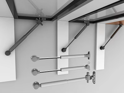 Sturdy Adjustable Metal Hardware Tools Support Rods For Wall Mounting And Fixing 3d model