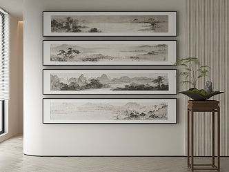 New Chinese Decorative Painting 3d model