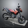 Modern Red And Black Sporty Motorcycle Design With Sleek Body And Black Wheels