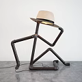 PVC pipe floor lamp water pipe creative table lamp floor lamp 3d model