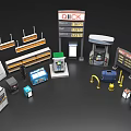24 Hour Open Gas Station Facilities With Quick Sign Fuel Pumps And Convenience Store