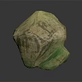 Natural Wood Stone Decorative Piece With Green Beige Color And Unique Texture