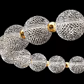 Elegant Modern Crystal Chandeliers With Circular Sphere Design And Hanging Layers For Interior Decor