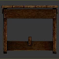 Wooden Bench Furniture With Slatted Seat Simple Design And Sturdy Structure For Home Living Space