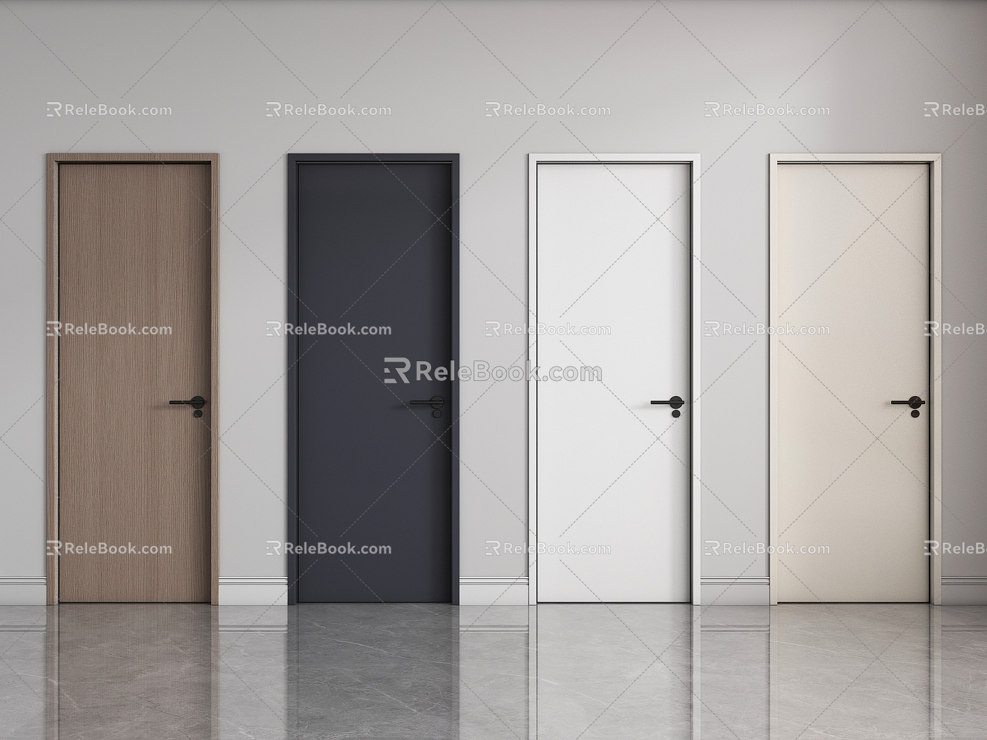 Modern Door 3d model