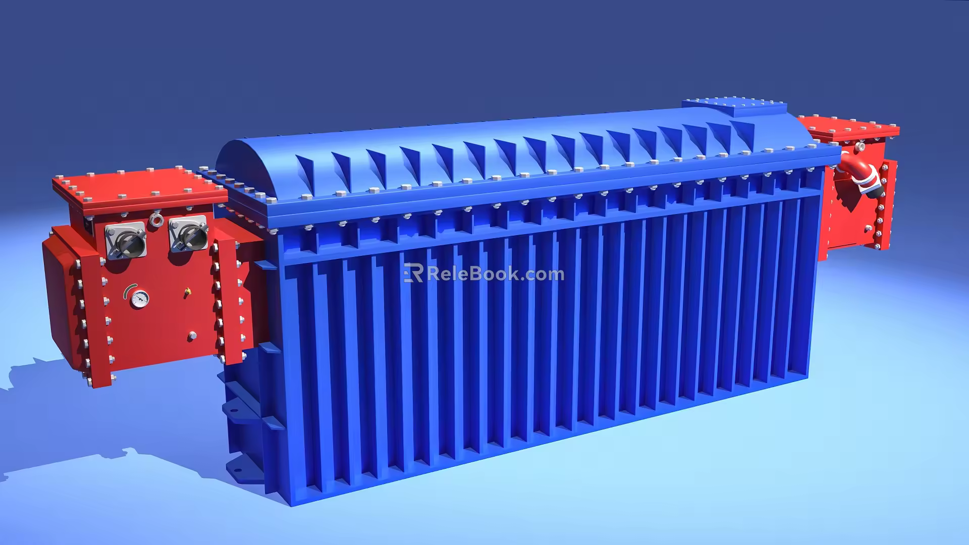 Modern underground substation transloader 3d model
