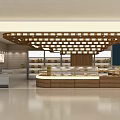 Modern Dessert Shop Interior With Glass Display Cases And Fresh Baked Pastries