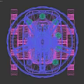 Silver Industrial Gate Valve With Red Handwheel And Flange Connection