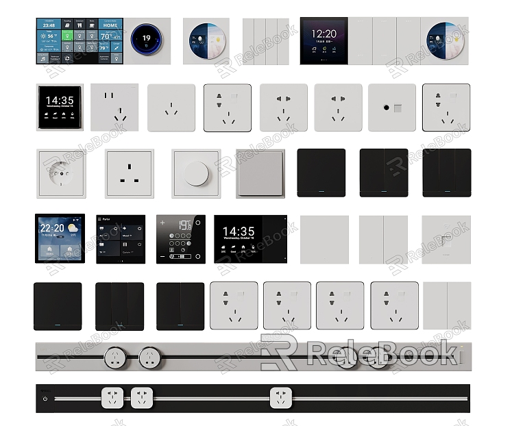 Modern switch switch socket video intercom model