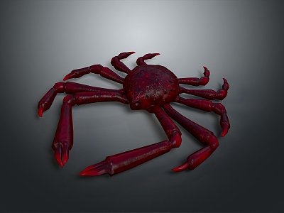 crab sea crab river crab hairy crab bread crab hermit crab big crab small crab marine animal fish 3d model