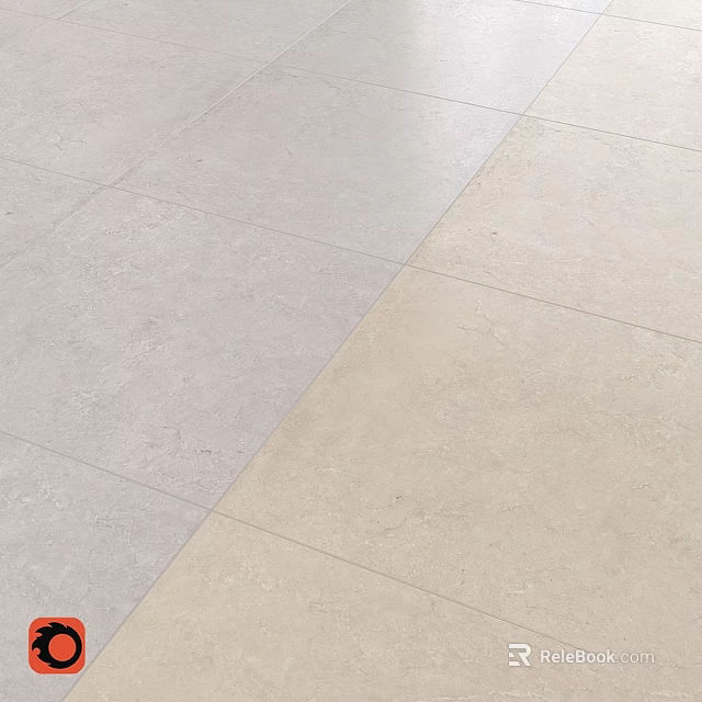 Modern Kitchen Floor Tiles Design With Gray And Beige Color Patterns 3d model 
