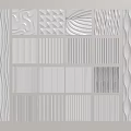 Stylish Decorative Wall Panels Featuring Different Textures And Patterns For Interior Design 3d model