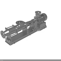 Industrial Screw Pump Mechanical Equipment With Motor Drive And Steel Construction