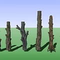 Modern Stump 3d model